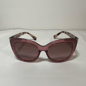 Coach Cat Eye Sunglasses - Women, Pink and Tortoise.